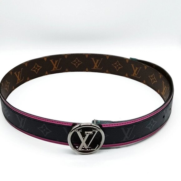 Louis Vuitton Belt Black Browns Monogram mon452-102925 - Picture 4 of 9